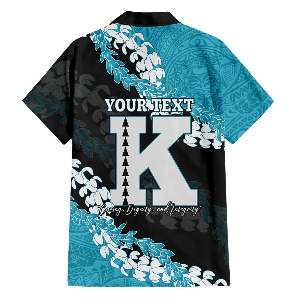 Personalized Kapolei Hawaii High School Family Matching Off The Shoulder Long Sleeve Dress and Hawaiian Shirt Puakenikeni Lei Hawaiian Pattern LT14 - Polynesian Pride
