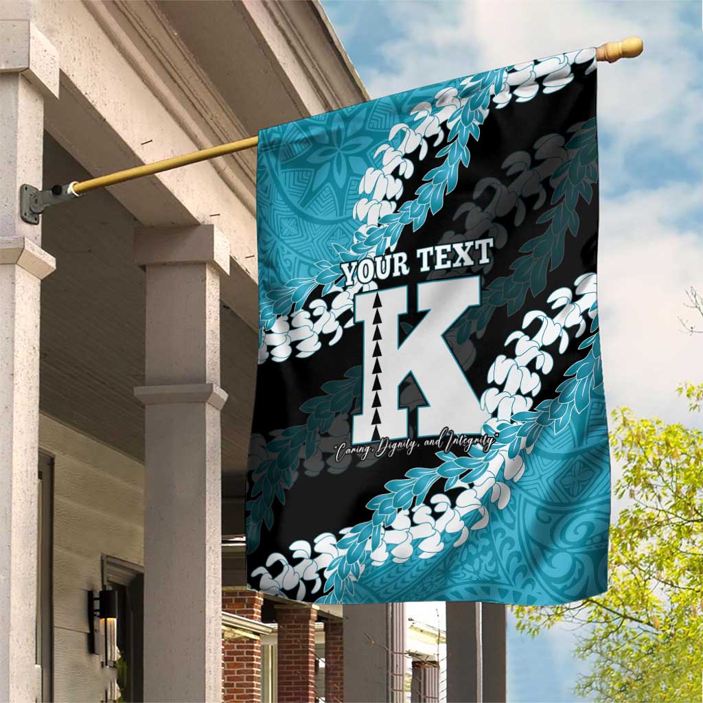 Personalized Kapolei Hawaii High School Garden Flag Puakenikeni Lei Hawaiian Pattern - Polynesian Pride