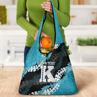 Personalized Kapolei Hawaii High School Grocery Bag Puakenikeni Lei Hawaiian Pattern LT14 - Polynesian Pride