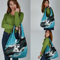 Personalized Kapolei Hawaii High School Grocery Bag Puakenikeni Lei Hawaiian Pattern LT14 - Polynesian Pride