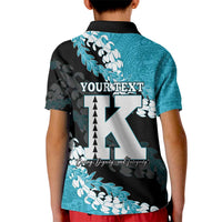 Personalized Kapolei Hawaii High School Kid Polo Shirt Puakenikeni Lei Hawaiian Pattern - Polynesian Pride