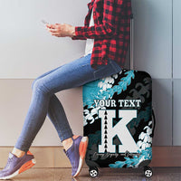 Personalized Kapolei Hawaii High School Luggage Cover Puakenikeni Lei Hawaiian Pattern - Polynesian Pride