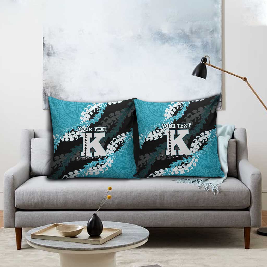 Personalized Kapolei Hawaii High School Pillow Cover Puakenikeni Lei Hawaiian Pattern LT14 - Polynesian Pride