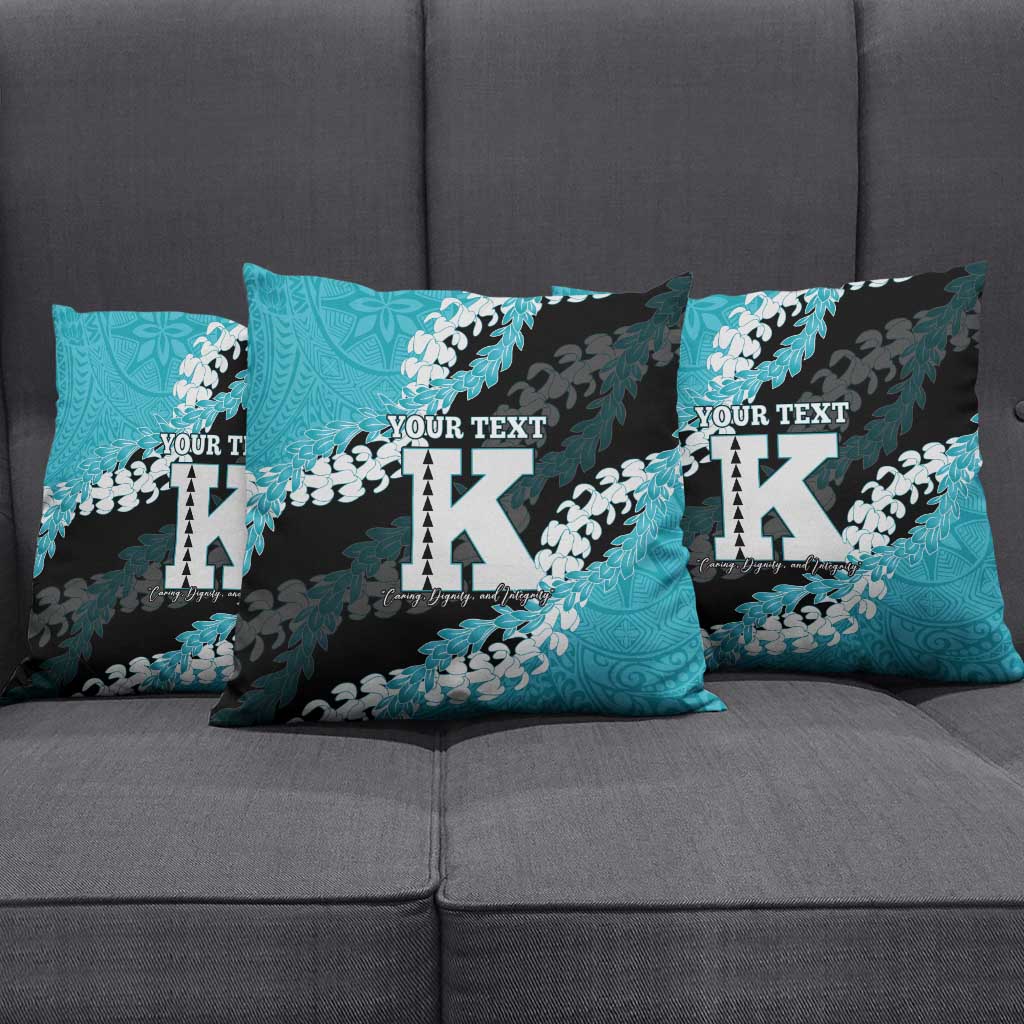 Personalized Kapolei Hawaii High School Pillow Cover Puakenikeni Lei Hawaiian Pattern LT14 - Polynesian Pride