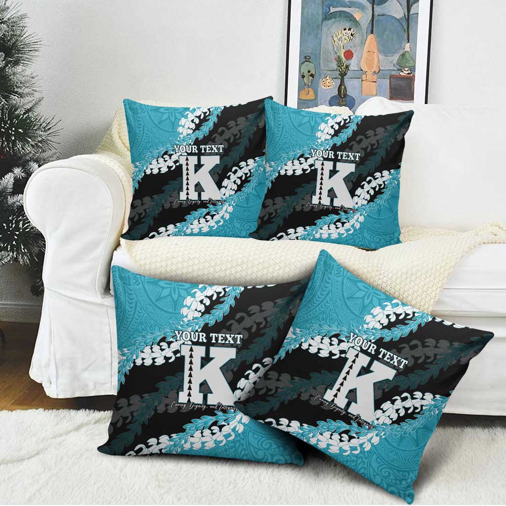 Personalized Kapolei Hawaii High School Pillow Cover Puakenikeni Lei Hawaiian Pattern LT14 - Polynesian Pride