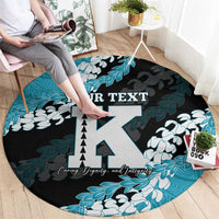 Personalized Kapolei Hawaii High School Round Carpet Puakenikeni Lei Hawaiian Pattern - Polynesian Pride