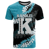 Personalized Kapolei Hawaii High School T Shirt Puakenikeni Lei Hawaiian Pattern - Polynesian Pride
