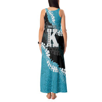 Personalized Kapolei Hawaii High School Tank Maxi Dress Puakenikeni Lei Hawaiian Pattern - Polynesian Pride