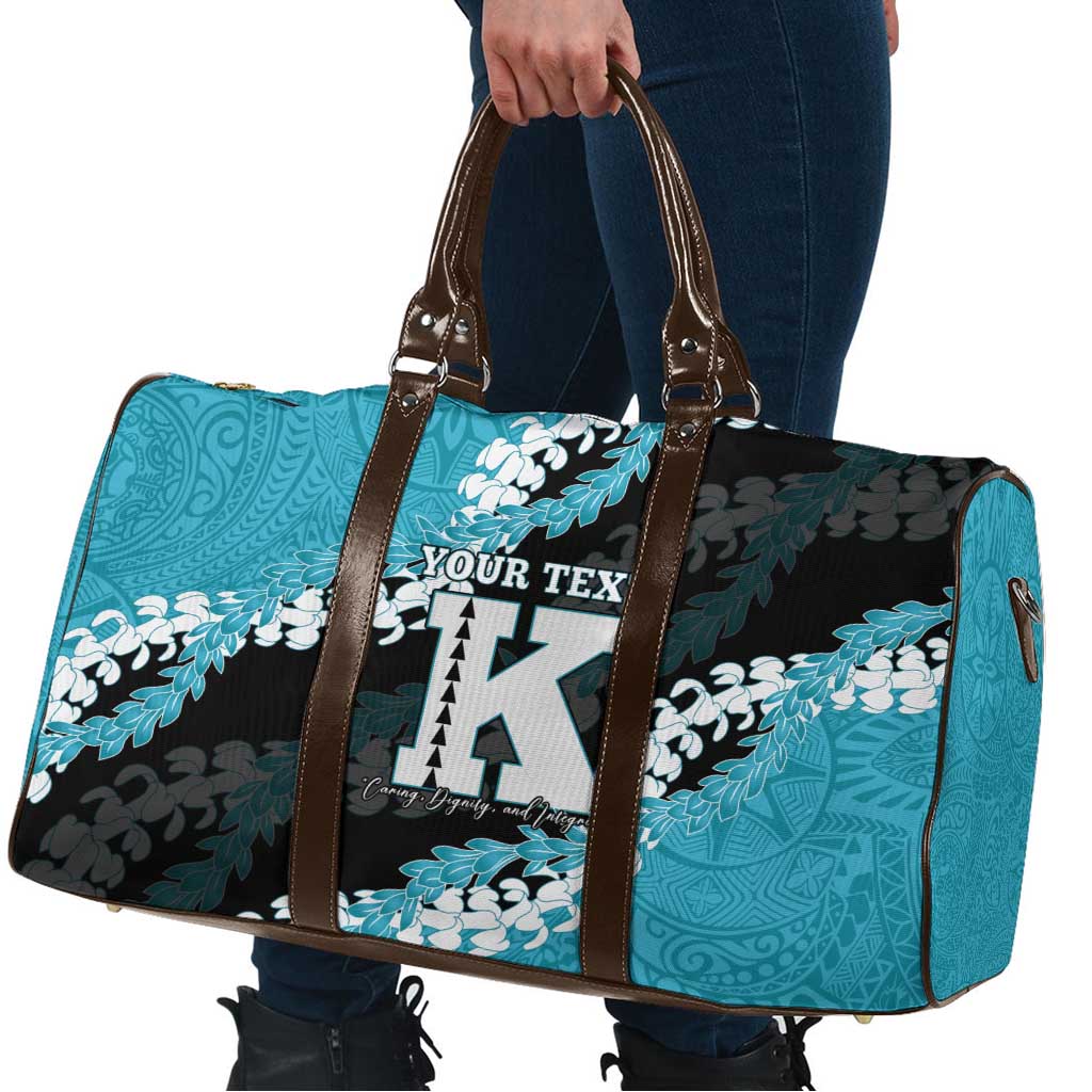Personalized Kapolei Hawaii High School Travel Bag Puakenikeni Lei Hawaiian Pattern LT14 - Polynesian Pride