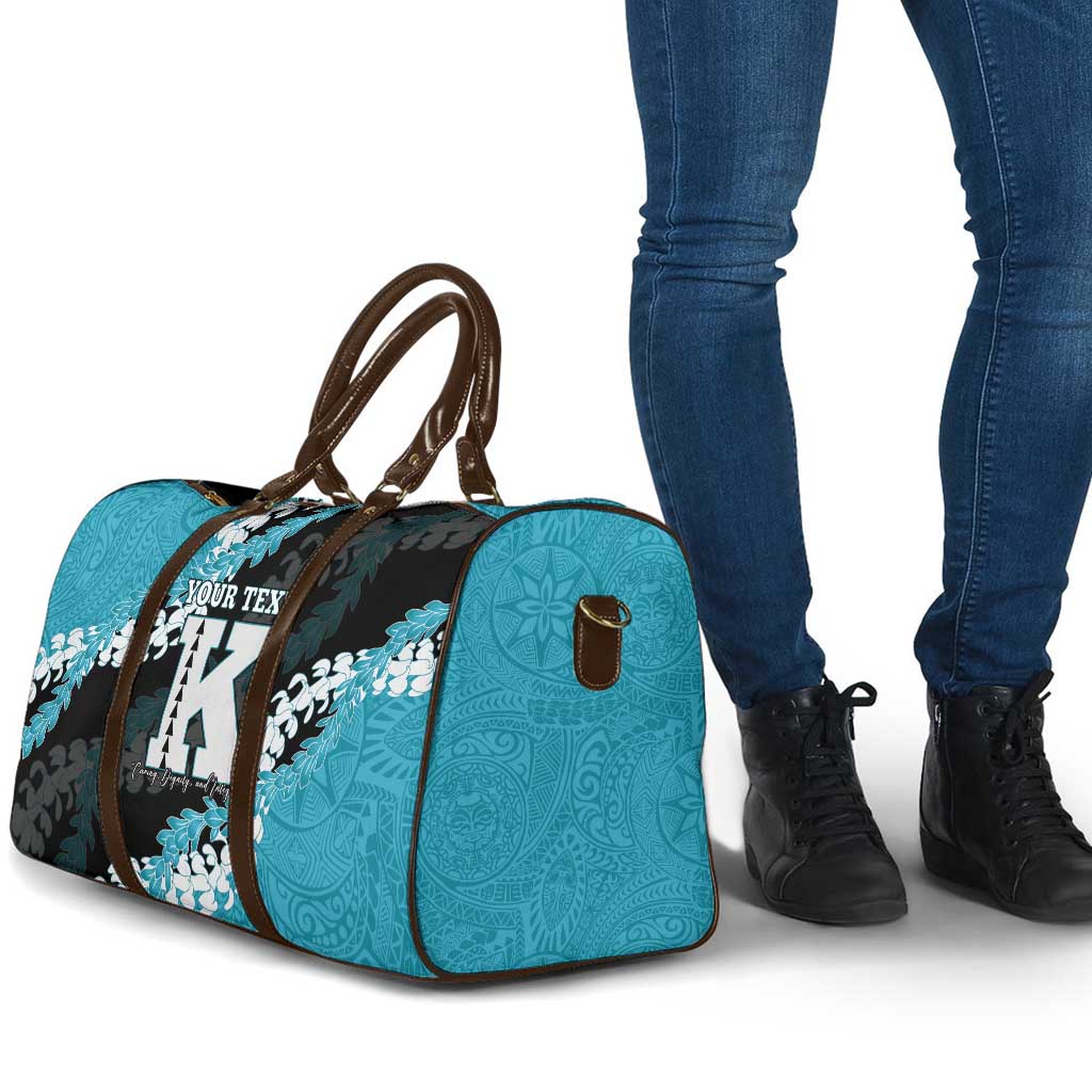 Personalized Kapolei Hawaii High School Travel Bag Puakenikeni Lei Hawaiian Pattern LT14 - Polynesian Pride