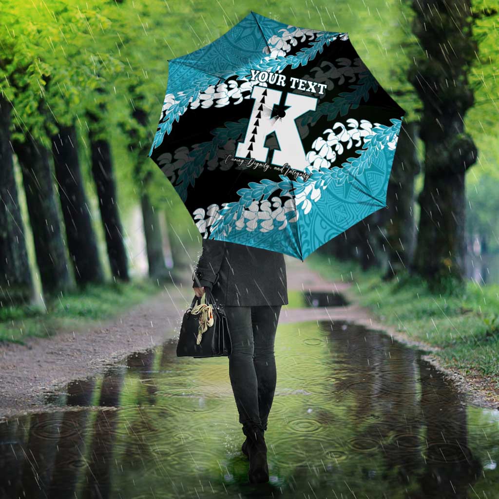 Personalized Kapolei Hawaii High School Umbrella Puakenikeni Lei Hawaiian Pattern LT14 - Polynesian Pride