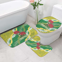 Personalized Leilehua Hawaii High School Bathroom Set Puakenikeni Lei Hawaiian Pattern LT14 - Polynesian Pride