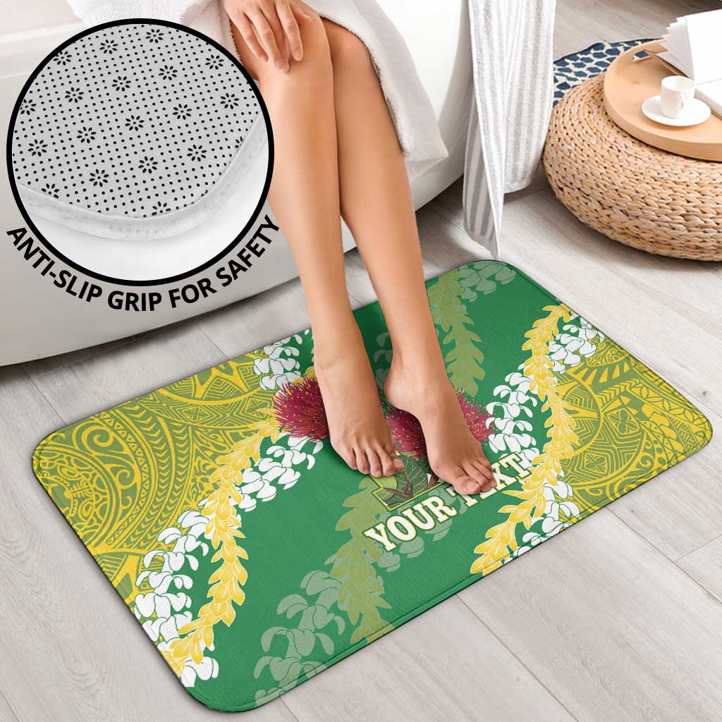 Personalized Leilehua Hawaii High School Bathroom Set Puakenikeni Lei Hawaiian Pattern LT14 - Polynesian Pride