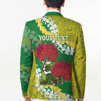 Personalized Leilehua Hawaii High School Blazer Puakenikeni Lei Hawaiian Pattern LT14 - Polynesian Pride