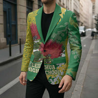 Personalized Leilehua Hawaii High School Blazer Puakenikeni Lei Hawaiian Pattern LT14 - Polynesian Pride