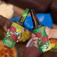 Personalized Leilehua Hawaii High School 4 in 1 Can Cooler Tumbler Puakenikeni Lei Hawaiian Pattern LT14 - Polynesian Pride