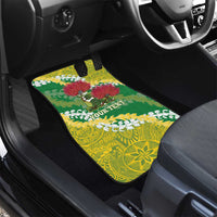 Personalized Leilehua Hawaii High School Car Mats Puakenikeni Lei Hawaiian Pattern LT14 - Polynesian Pride