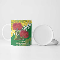 Personalized Leilehua Hawaii High School Ceramic Mug Puakenikeni Lei Hawaiian Pattern LT14 - Polynesian Pride