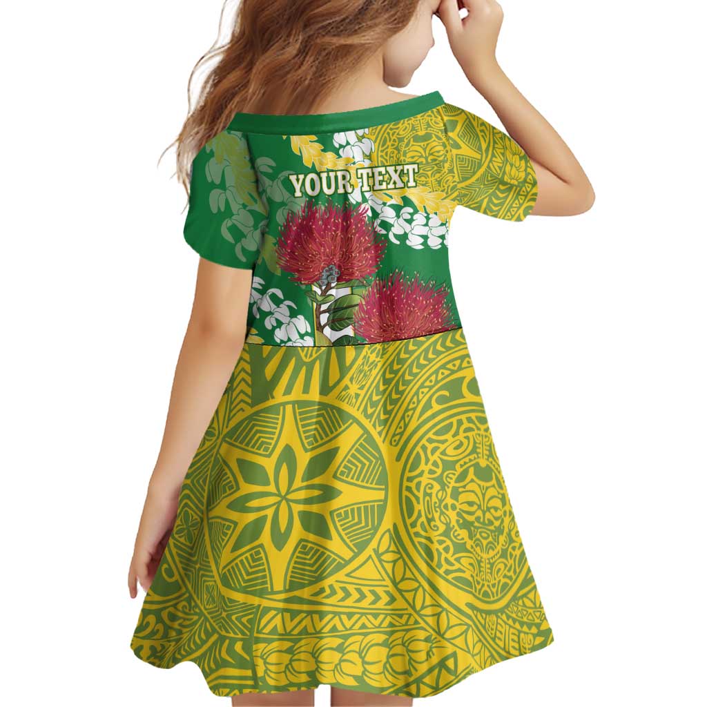 Personalized Leilehua Hawaii High School Family Matching Tank Maxi Dress and Hawaiian Shirt Puakenikeni Lei Hawaiian Pattern LT14 - Polynesian Pride