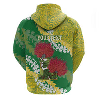 Personalized Leilehua Hawaii High School Hoodie Puakenikeni Lei Hawaiian Pattern LT14 - Polynesian Pride