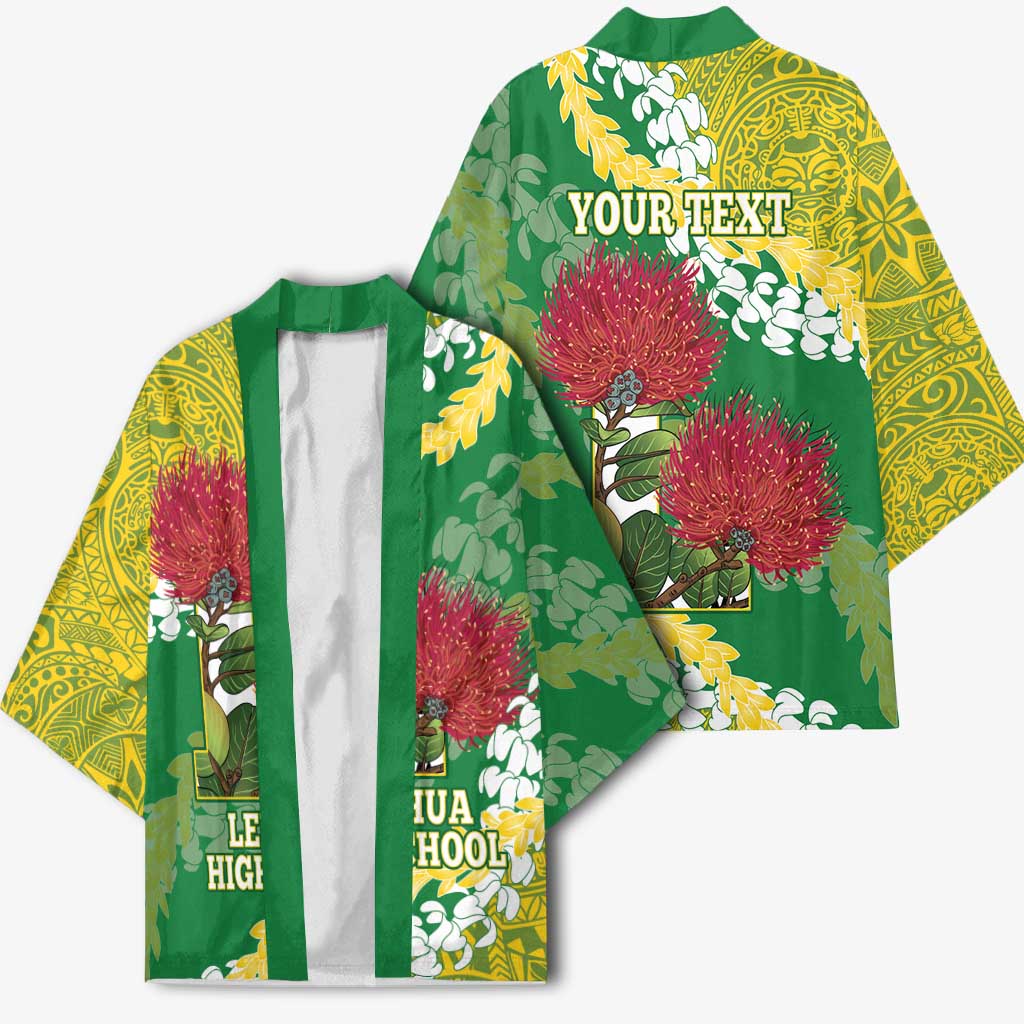 Personalized Leilehua Hawaii High School Kimono Puakenikeni Lei Hawaiian Pattern LT14 - Polynesian Pride