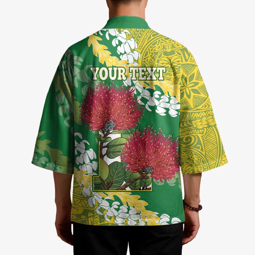 Personalized Leilehua Hawaii High School Kimono Puakenikeni Lei Hawaiian Pattern LT14 - Polynesian Pride