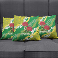 Personalized Leilehua Hawaii High School Pillow Cover Puakenikeni Lei Hawaiian Pattern LT14 - Polynesian Pride