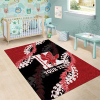 Personalized Kalani Hawaii High School Area Rug Puakenikeni Lei Hawaiian Pattern - Polynesian Pride