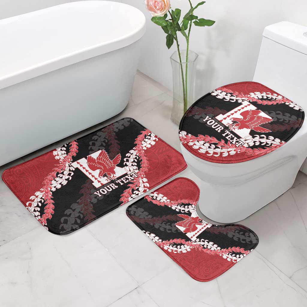 Personalized Kalani Hawaii High School Bathroom Set Puakenikeni Lei Hawaiian Pattern LT14 - Polynesian Pride