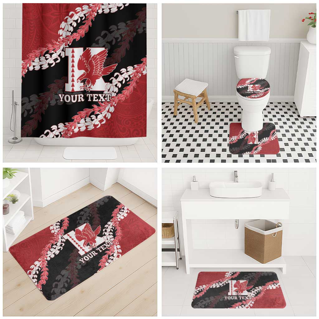 Personalized Kalani Hawaii High School Bathroom Set Puakenikeni Lei Hawaiian Pattern LT14 - Polynesian Pride