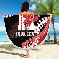 Personalized Kalani Hawaii High School Beach Blanket Puakenikeni Lei Hawaiian Pattern LT14 - Polynesian Pride