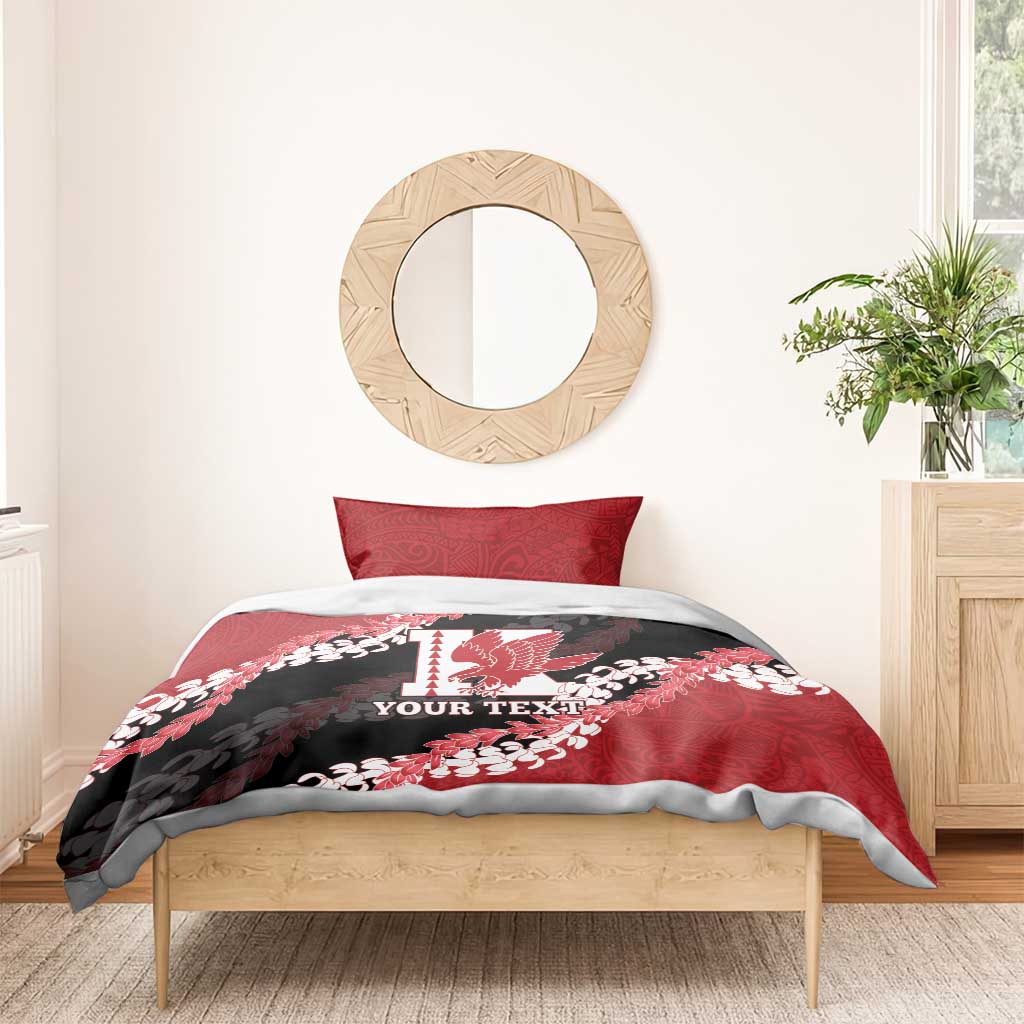 Personalized Kalani Hawaii High School Bedding Set Puakenikeni Lei Hawaiian Pattern - Polynesian Pride