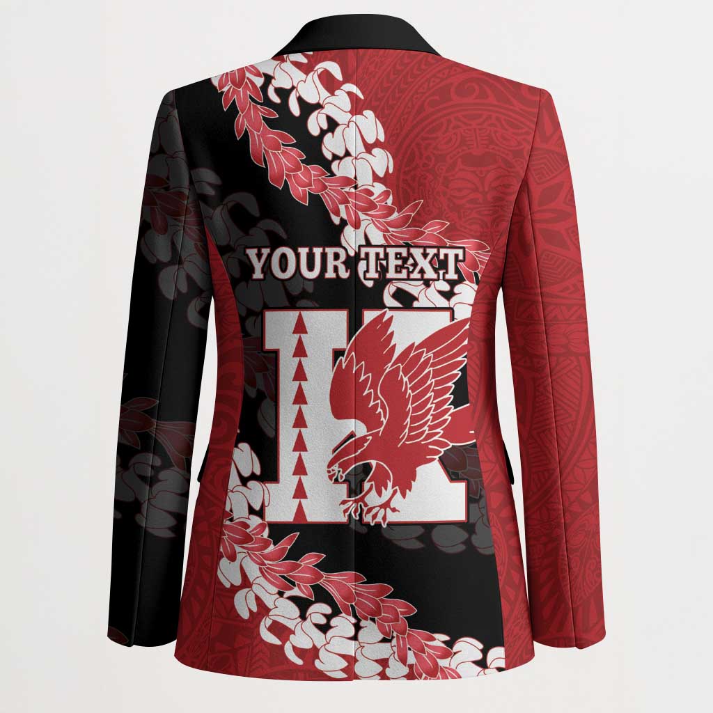 Personalized Kalani Hawaii High School Blazer Puakenikeni Lei Hawaiian Pattern LT14 - Polynesian Pride