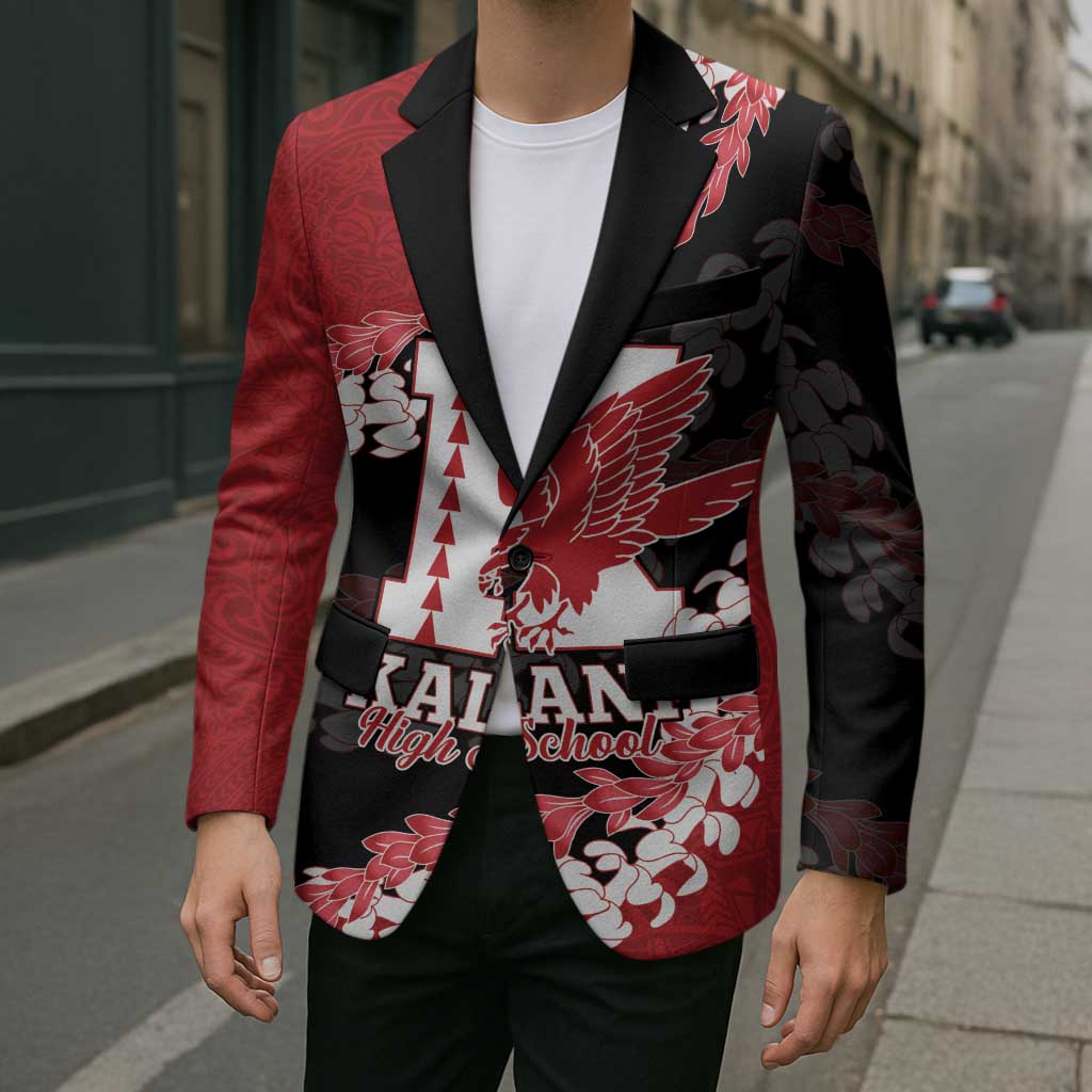 Personalized Kalani Hawaii High School Blazer Puakenikeni Lei Hawaiian Pattern LT14 - Polynesian Pride