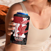 Personalized Kalani Hawaii High School 4 in 1 Can Cooler Tumbler Puakenikeni Lei Hawaiian Pattern LT14 - Polynesian Pride