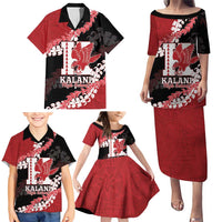 Personalized Kalani Hawaii High School Family Matching Puletasi and Hawaiian Shirt Puakenikeni Lei Hawaiian Pattern LT14 - Polynesian Pride