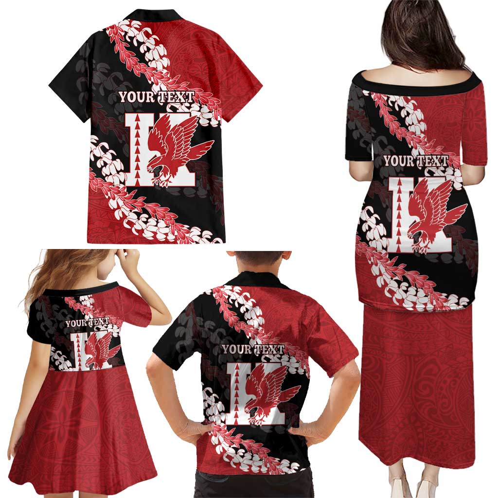 Personalized Kalani Hawaii High School Family Matching Puletasi and Hawaiian Shirt Puakenikeni Lei Hawaiian Pattern LT14 - Polynesian Pride