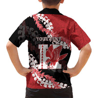 Personalized Kalani Hawaii High School Family Matching Short Sleeve Bodycon Dress and Hawaiian Shirt Puakenikeni Lei Hawaiian Pattern LT14 - Polynesian Pride