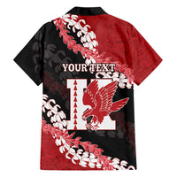 Personalized Kalani Hawaii High School Family Matching Short Sleeve Bodycon Dress and Hawaiian Shirt Puakenikeni Lei Hawaiian Pattern LT14 - Polynesian Pride