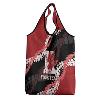 Personalized Kalani Hawaii High School Grocery Bag Puakenikeni Lei Hawaiian Pattern LT14 - Polynesian Pride