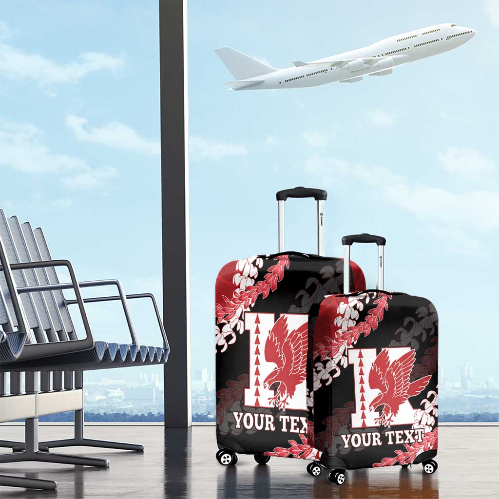 Personalized Kalani Hawaii High School Luggage Cover Puakenikeni Lei Hawaiian Pattern - Polynesian Pride