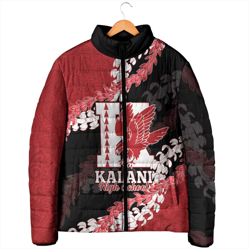 Personalized Kalani Hawaii High School Padded Jacket Puakenikeni Lei Hawaiian Pattern LT14 - Polynesian Pride
