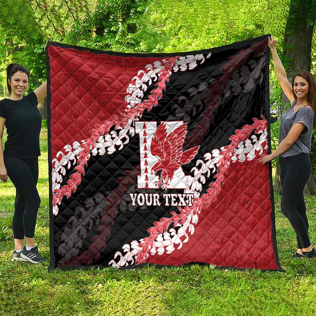 Personalized Kalani Hawaii High School Quilt Puakenikeni Lei Hawaiian Pattern LT14 - Polynesian Pride