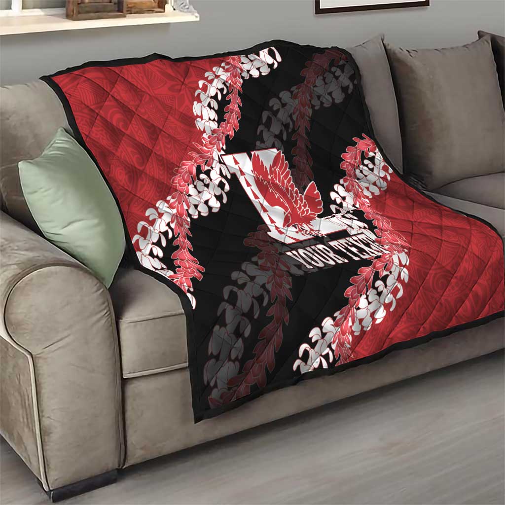 Personalized Kalani Hawaii High School Quilt Puakenikeni Lei Hawaiian Pattern LT14 - Polynesian Pride