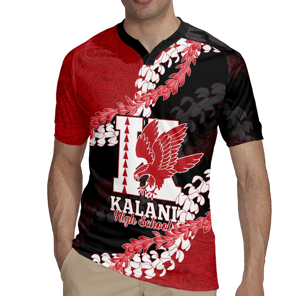Personalized Kalani Hawaii High School Rugby Jersey Puakenikeni Lei Hawaiian Pattern LT14 - Polynesian Pride