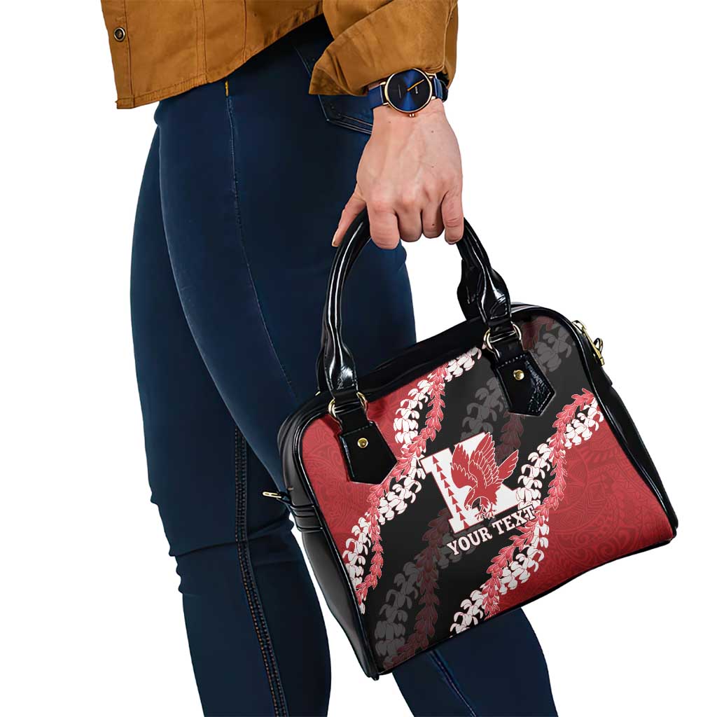 Personalized Kalani Hawaii High School Shoulder Handbag Puakenikeni Lei Hawaiian Pattern - Polynesian Pride
