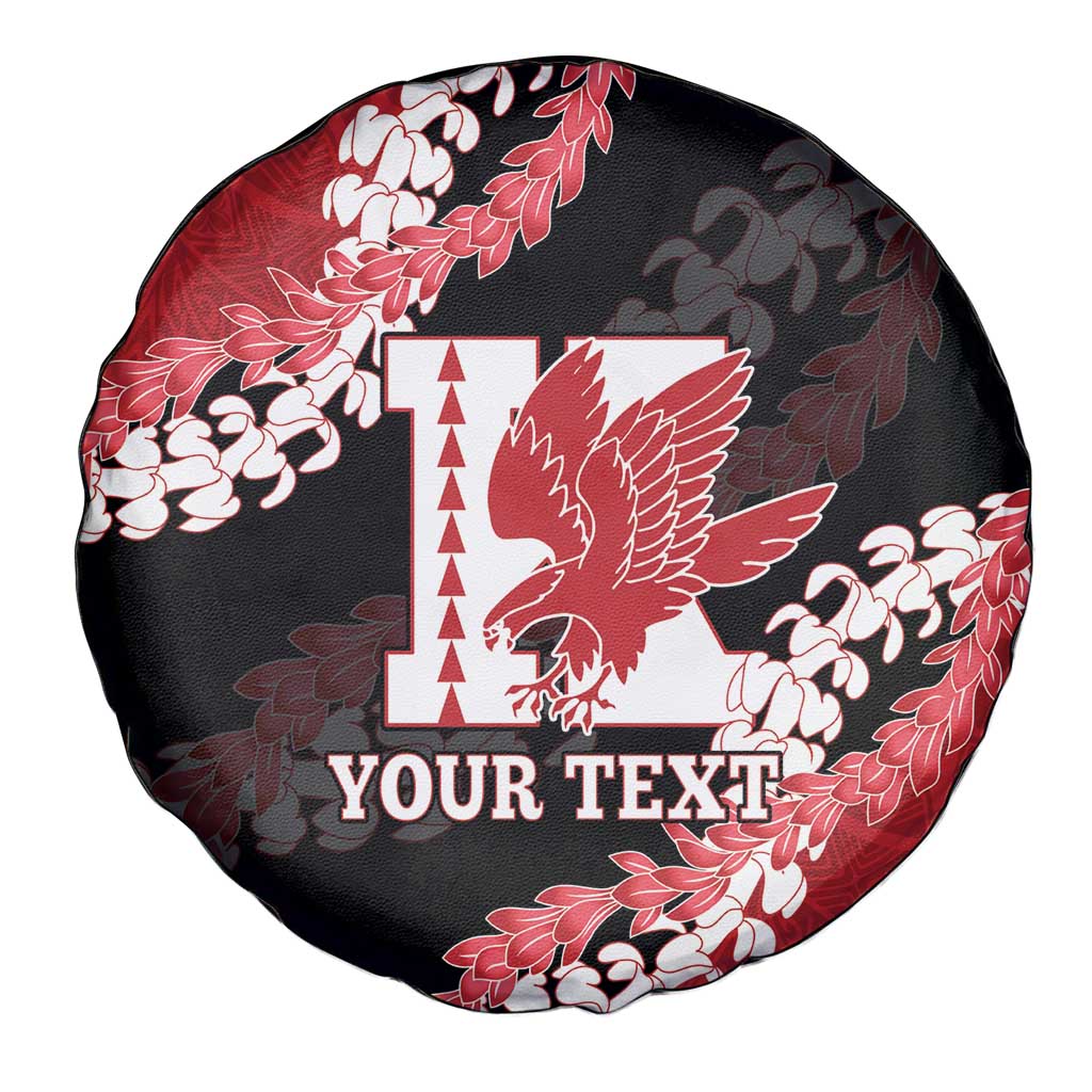 Personalized Kalani Hawaii High School Spare Tire Cover Puakenikeni Lei Hawaiian Pattern - Polynesian Pride