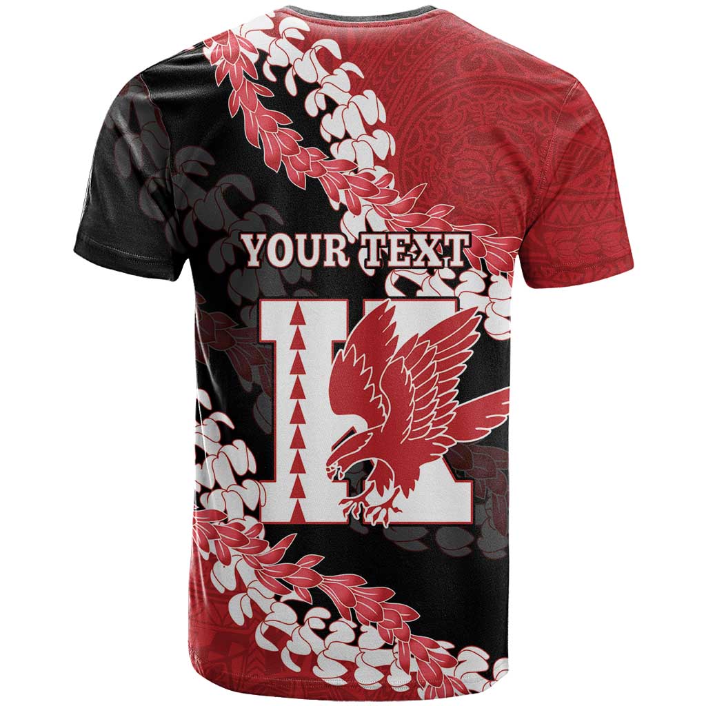 Personalized Kalani Hawaii High School T Shirt Puakenikeni Lei Hawaiian Pattern - Polynesian Pride