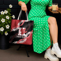 Personalized Kalani Hawaii High School Tote Bag Puakenikeni Lei Hawaiian Pattern - Polynesian Pride