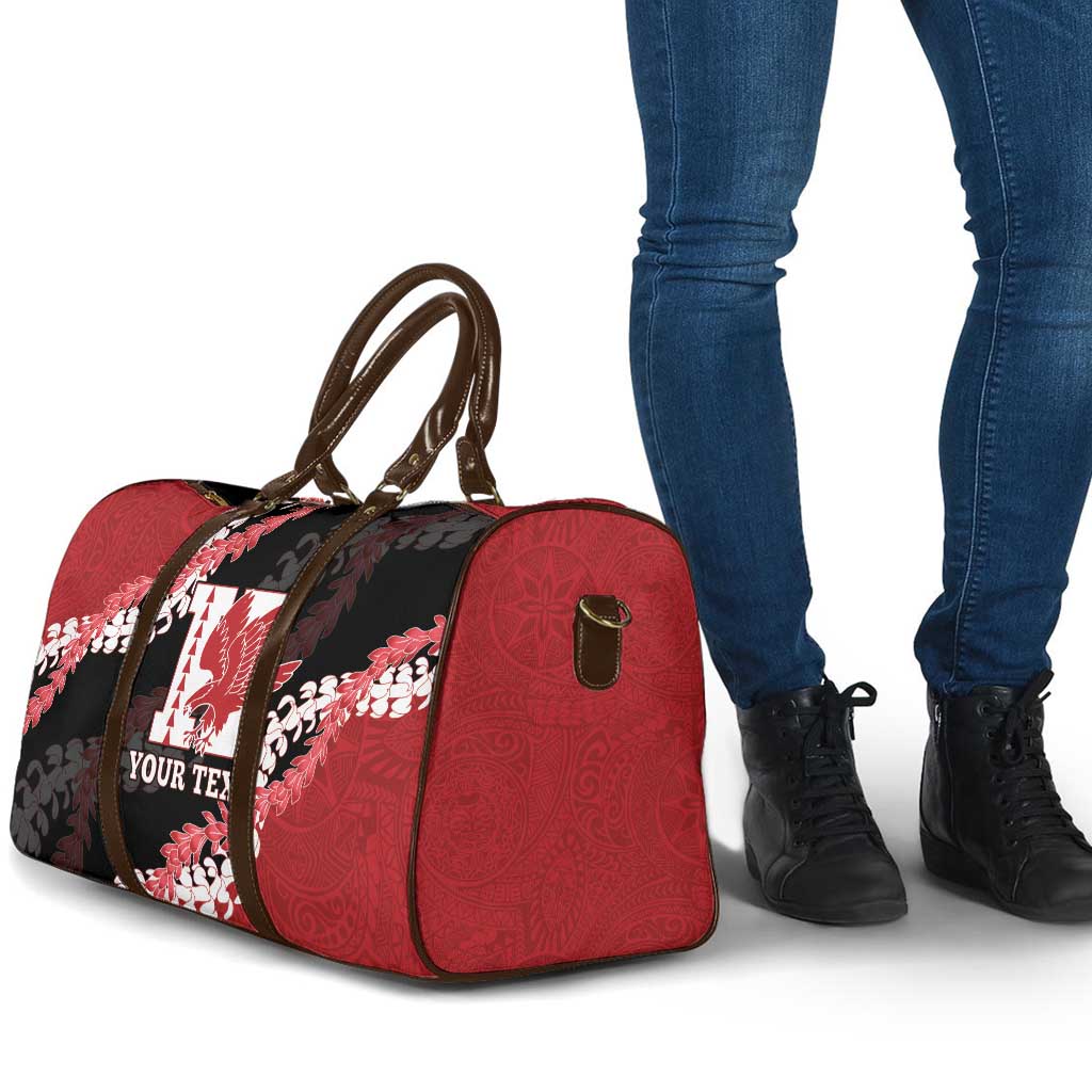 Personalized Kalani Hawaii High School Travel Bag Puakenikeni Lei Hawaiian Pattern LT14 - Polynesian Pride